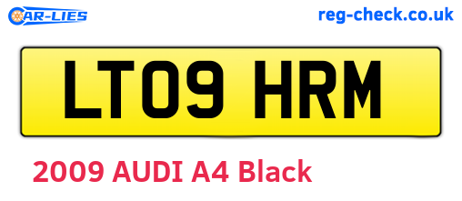 LT09HRM are the vehicle registration plates.