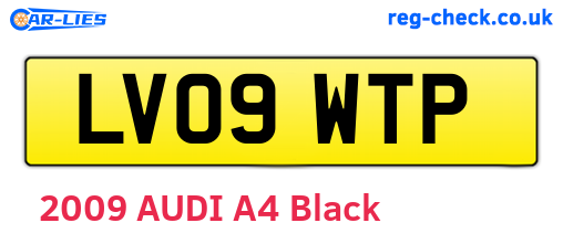 LV09WTP are the vehicle registration plates.