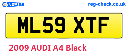 ML59XTF are the vehicle registration plates.