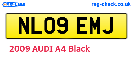 NL09EMJ are the vehicle registration plates.
