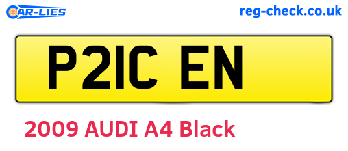 P21CEN are the vehicle registration plates.