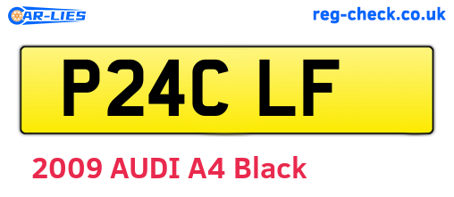 P24CLF are the vehicle registration plates.