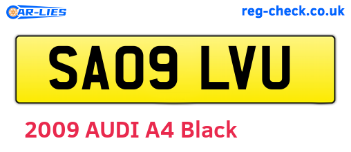 SA09LVU are the vehicle registration plates.