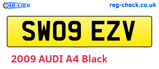 SW09EZV are the vehicle registration plates.