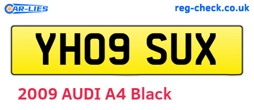 YH09SUX are the vehicle registration plates.