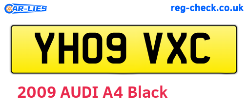 YH09VXC are the vehicle registration plates.