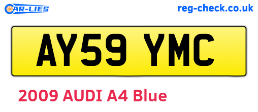AY59YMC are the vehicle registration plates.