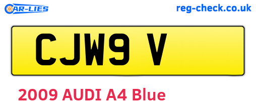 CJW9V are the vehicle registration plates.