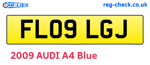 FL09LGJ are the vehicle registration plates.