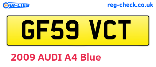 GF59VCT are the vehicle registration plates.