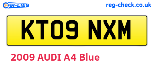 KT09NXM are the vehicle registration plates.