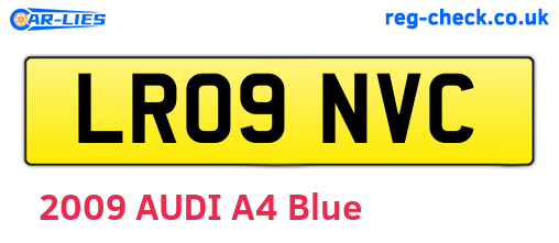 LR09NVC are the vehicle registration plates.