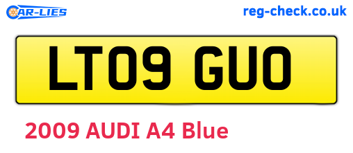 LT09GUO are the vehicle registration plates.