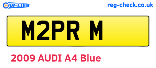 M2PRM are the vehicle registration plates.