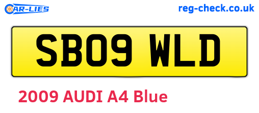 SB09WLD are the vehicle registration plates.