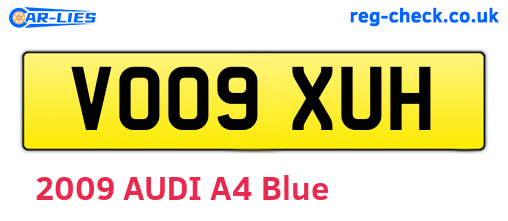 VO09XUH are the vehicle registration plates.