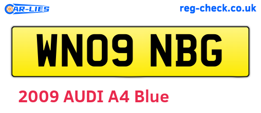 WN09NBG are the vehicle registration plates.