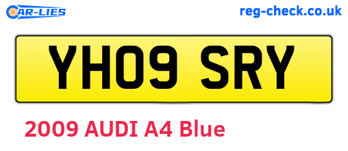 YH09SRY are the vehicle registration plates.