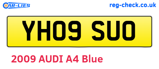 YH09SUO are the vehicle registration plates.