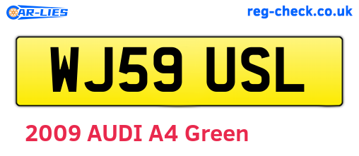 WJ59USL are the vehicle registration plates.