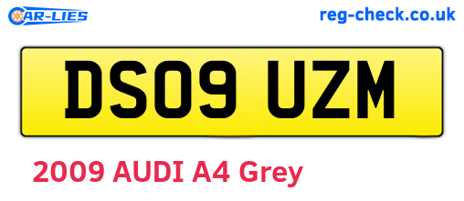DS09UZM are the vehicle registration plates.