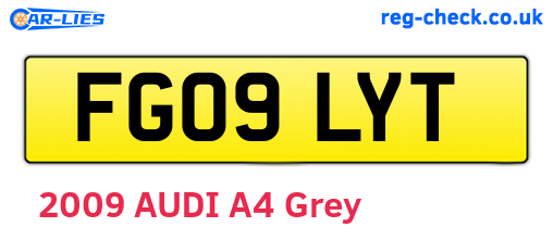 FG09LYT are the vehicle registration plates.