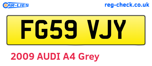 FG59VJY are the vehicle registration plates.