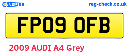FP09OFB are the vehicle registration plates.