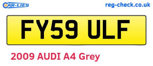 FY59ULF are the vehicle registration plates.