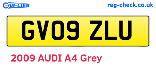 GV09ZLU are the vehicle registration plates.