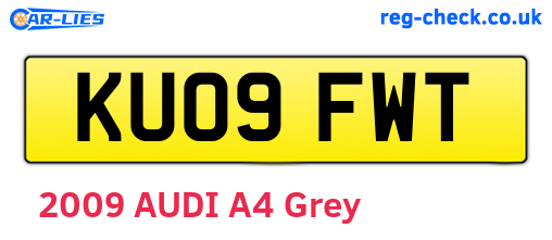 KU09FWT are the vehicle registration plates.