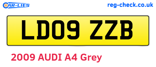 LD09ZZB are the vehicle registration plates.