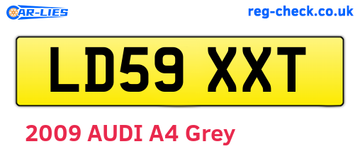 LD59XXT are the vehicle registration plates.
