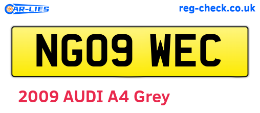 NG09WEC are the vehicle registration plates.