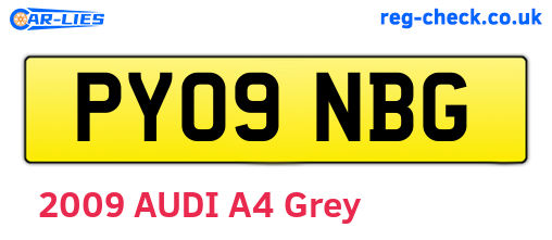 PY09NBG are the vehicle registration plates.