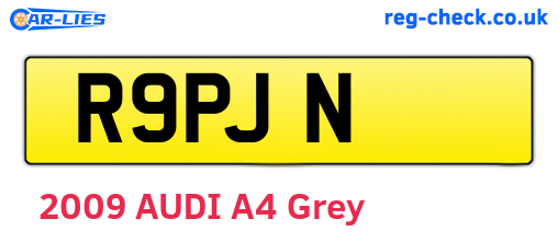 R9PJN are the vehicle registration plates.