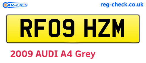 RF09HZM are the vehicle registration plates.