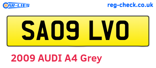 SA09LVO are the vehicle registration plates.