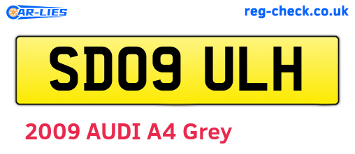 SD09ULH are the vehicle registration plates.