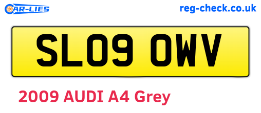 SL09OWV are the vehicle registration plates.