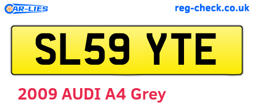 SL59YTE are the vehicle registration plates.
