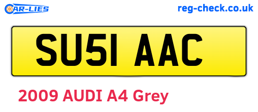 SU51AAC are the vehicle registration plates.