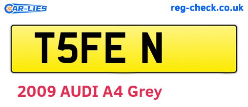 T5FEN are the vehicle registration plates.