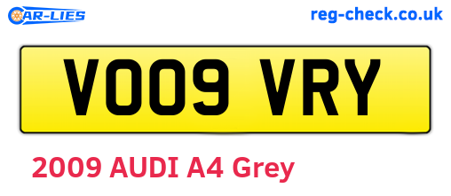 VO09VRY are the vehicle registration plates.