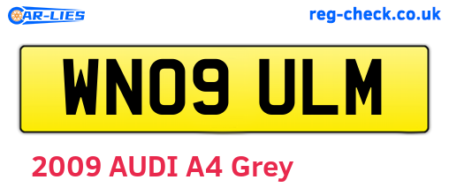 WN09ULM are the vehicle registration plates.