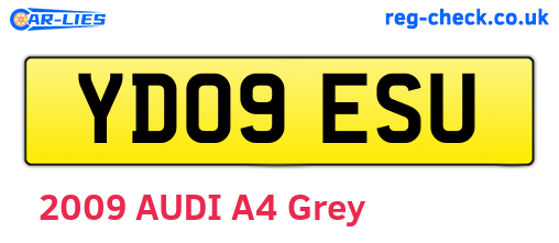 YD09ESU are the vehicle registration plates.