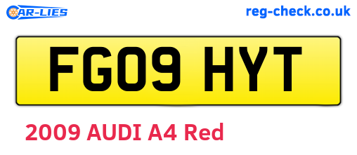 FG09HYT are the vehicle registration plates.