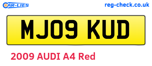 MJ09KUD are the vehicle registration plates.