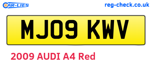 MJ09KWV are the vehicle registration plates.