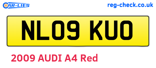 NL09KUO are the vehicle registration plates.